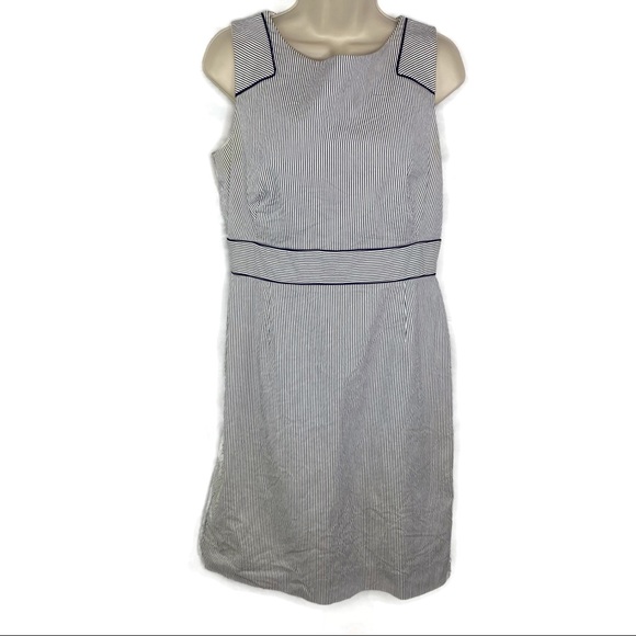 Alex Marie Dresses & Skirts - Alex Marie Pinstripe Sleeveless Dress Seersucker Material 10